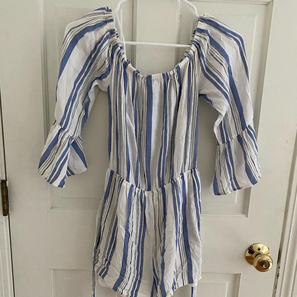 Lord and Taylor Striped Romper
